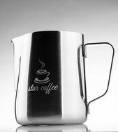 Star Coffee 12, 20 or 32oz Premium Stainless Steel Frothing Pitcher with Measurement Scales on Both Sides for... N16