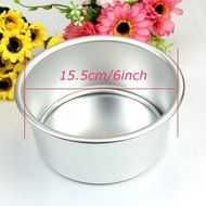 MImgo Store 2" 4" 5" 6" Reusable Round Cake Tin Panloose Base Bottom Wedding Cake Mould With Removeable Bottom... N4