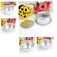 MImgo Store 2" 4" 5" 6" Reusable Round Cake Tin Panloose Base Bottom Wedding Cake Mould With Removeable Bottom... N5