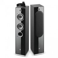 Focal - Easya Wireless Powered 2 1/2 Way Floorstanding Speakers - Black (Pair)