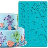 Y&amp;XL&amp;H Cake Decoration Tools Jewelry Fondant and Gum Paste Mould Cake Border Silicone Mold