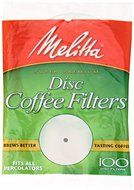 Melitta 628354 100-Pack Disc Coffee Filters - Quantity 24 N3