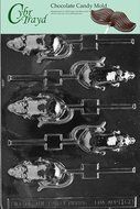Cybrtrayd H060 Rat Lolly Chocolate Candy Mold with Exclusive Cybrtrayd Copyrighted Chocolate Molding Instructions