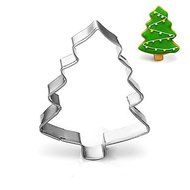 Y&amp;XL&amp;H Christmas Pine Tree Shape Cookie Cutters Fruit Cut Molds Stainless Steel N3