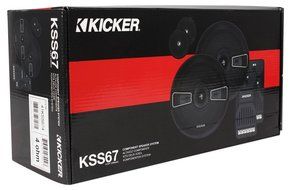 Kicker 41KSS674 6.75" 250W Component Speakers+200W Coaxials+Amplifier+Amp Kit N6
