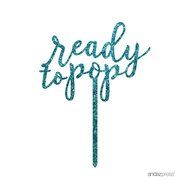 Andaz Press Baby Shower Acrylic Cake Toppers, Gold Glitter, Oh Baby, 1-Pack, Nautical Ocean Themed Party Decor... N63