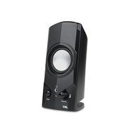 Cyber Acoustics Surround 2-Piece Powered Speaker System Bookshelf Home Speaker, Set of 2, Black (CA-21)