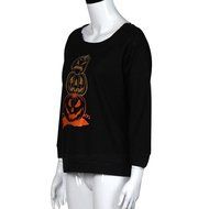 Pullover Tops,Morecome Women Halloween Pumpkin Print Long Sleeve Sweatshirt N5