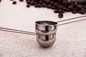 Iable 1PCS X Coffee Tea Spice Measure Scoop Stirring Spoon Stainless Steel Long Handle 10g N2