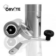 Orvite Ceramic Burr Manual Coffee Grinder - Portable Stainless Steel Conical Coffee Mill with Hand Crank - Aeropress... N4