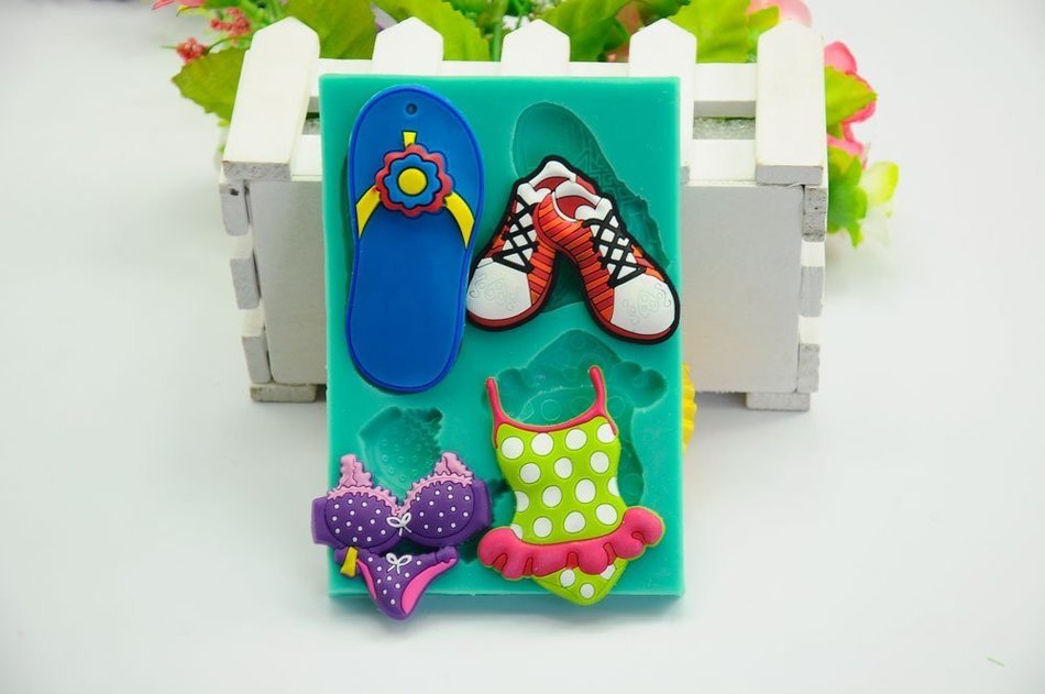 TANGCHU Fondant Cake D&uml;&brvbar;cor Bikini Set Cake Decorating Tool 5.2*3.58*0.39inch N3