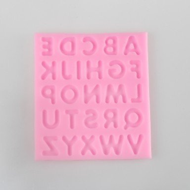 Sher The Capital Letters Shaped Fondant Cake Chocolate Silicone Mold, Decoration Tools Bakeware N3
