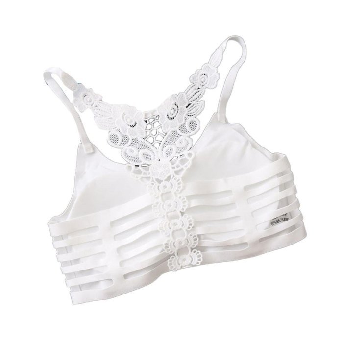 PHOTNO Women Vest Crop Top Bralette Bustier Cami Bustier Tank Tops condole belt N4