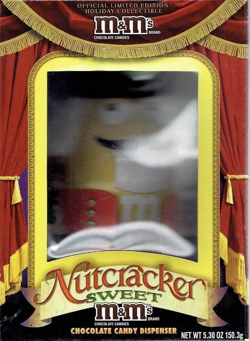M&M Nutcracker Sweet Yellow Candy Dispenser Limited Edition N3