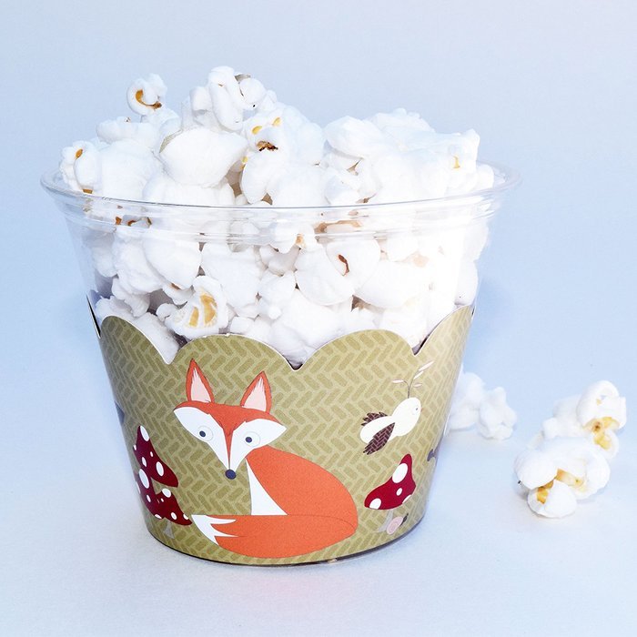 Woodland Animal Cupcake Wrappers, Red and White Polka Dot, Camping Theme, Confetti Couture Party Supplies, 36 N6