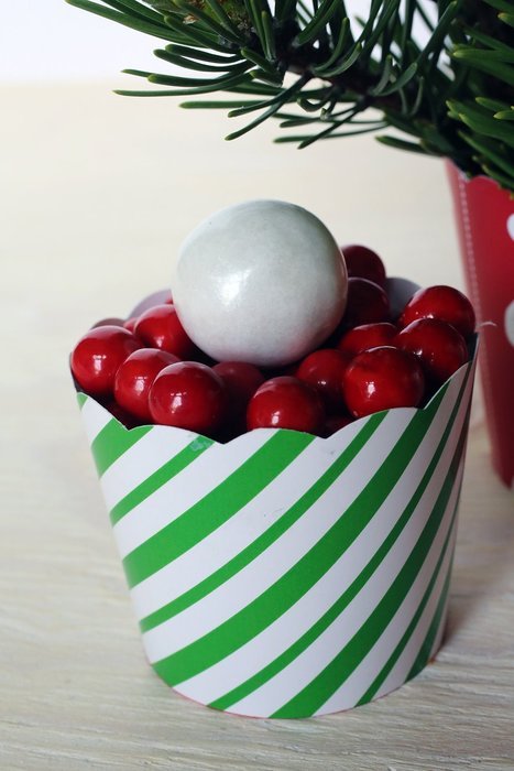 Paper Cup, Small Holiday Set Green N2