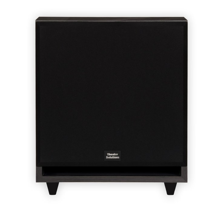 Theater Solutions SUB12F 500 Watt 12-Inch Surround Sound HD Home Theater Powered Active Subwoofer (Black) N2
