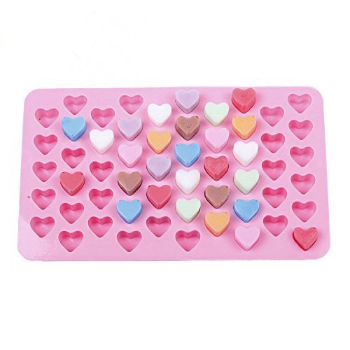 Ninewell 55-Cavity Love Heart Silicone Cake Soap Decoration Mold N7