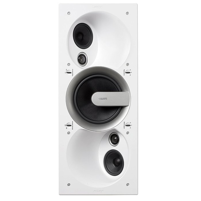 Jamo 60W 3-Way Surround In-Wall Speaker, White Paintable