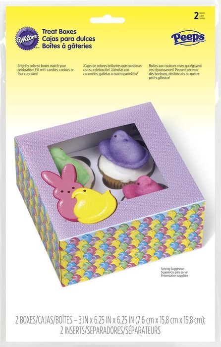 Wilton 2 Count 415-2366 Peeps Treat Boxes, Multicolor N2