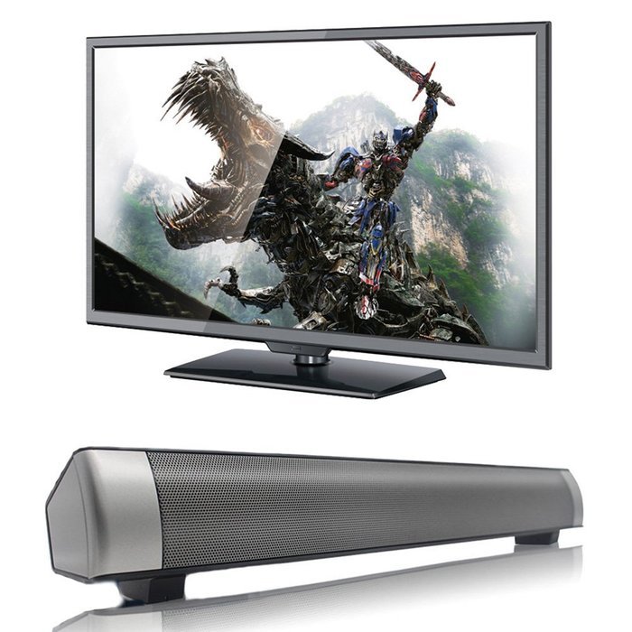Elecsoul TV Speaker 10W Bluetooth Soundbar 3.0 Channel Stereo Speaker Subwoofer Wireless Small TV Sound Bar Support... N3