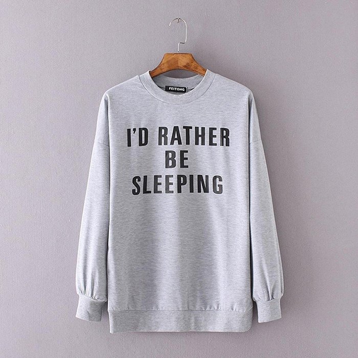 Pullover Tops,Morecome Women Ladies Letter Print Long Sleeve Sweatshirt Loose Blouse N14