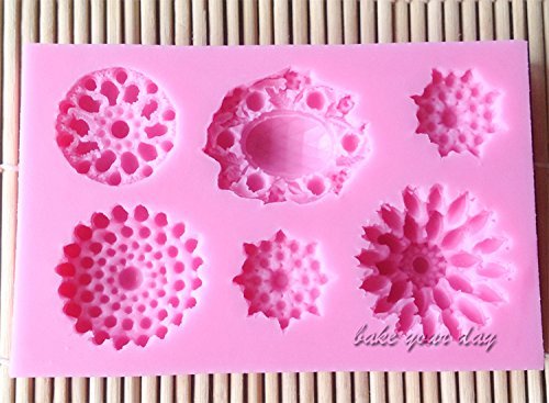 AnyanaServeral tipo de broche hermoso az&uacute;car decoraci&oacute;n de la torta herramientas de la torta N2