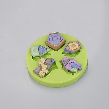 Sher Silicone Mold Birdhouse Mould Fondant Cake Decoration Polymer Clay Fimo Sugarcraft Tools Chocolate Cupcake... N2