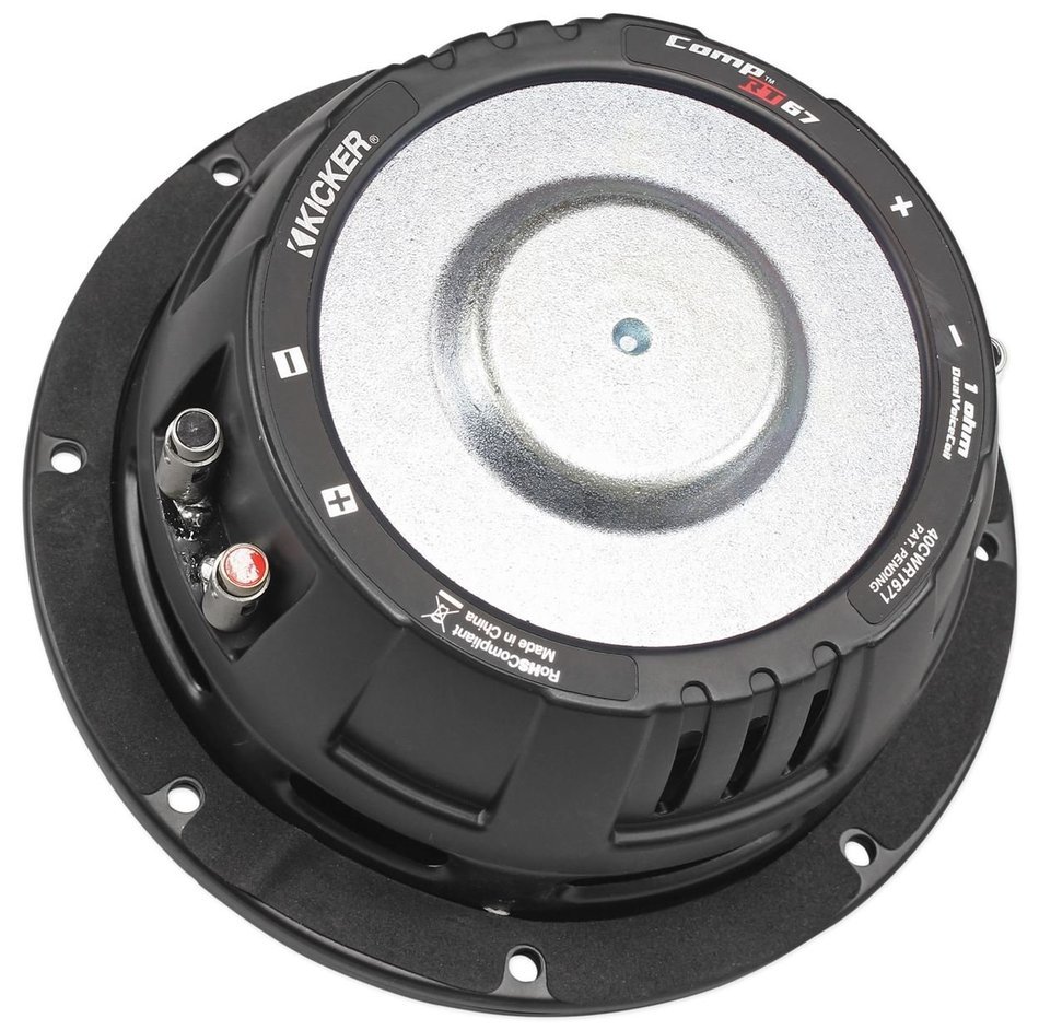 Kicker 40CWRT671 6-3/4" CompRT67 Sub 300W 1 Ohm DVC Shallow Mount Car Subwoofer N2