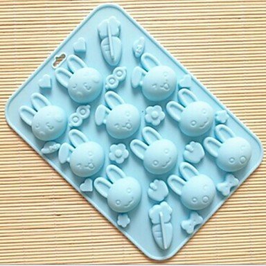 Sher 10 Hole Bunny Shape Cake Mold Ice Jelly Chocolate Mold