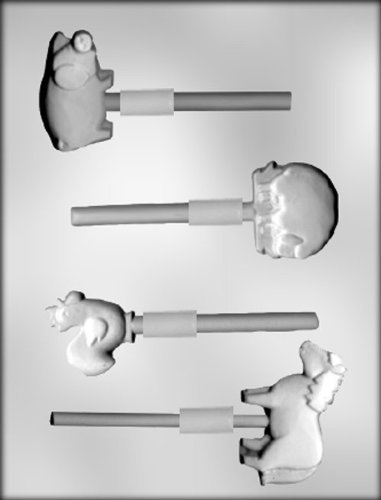 CK Products Farm Animals Sucker Chocolate Mold