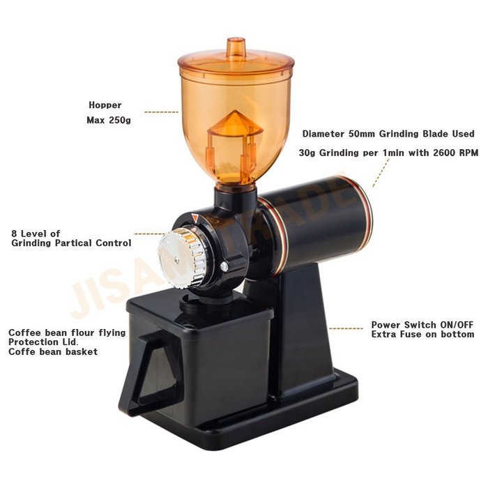 Feima 600N Home Automatic Electric Coffee Grinder Grinding Mill 220V (Black) N11