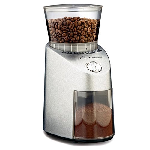 100 Watts Infinity Conical Burr Coffee Grinder, 16 Different Settings, Energy Saver, Zinc