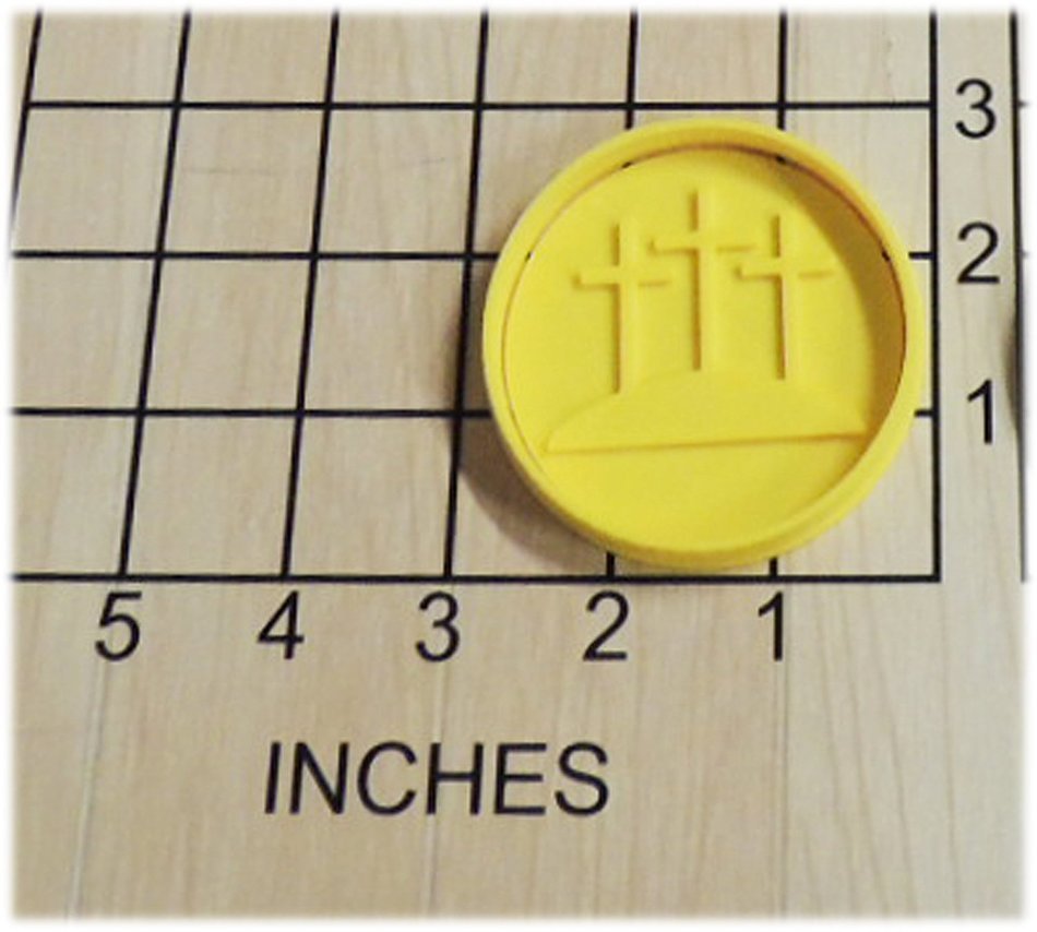 Trinity Crosses Shaped Cookie Cutter and Stamp #1272 N2