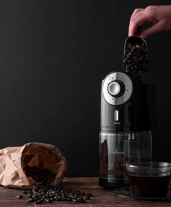 Top Rated Bellemain Burr Coffee Grinder with 17 Settings for Drip, Percolator, Steam or Pump Espresso, French... N2