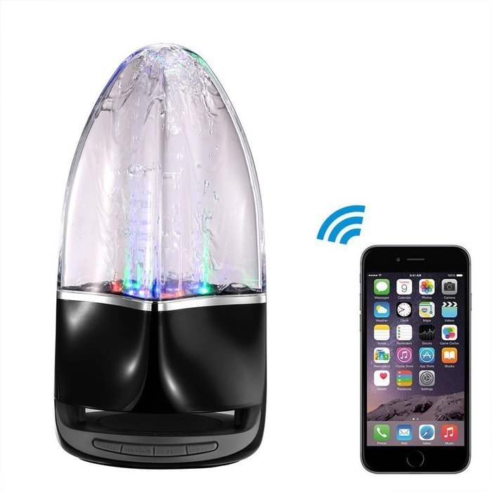 KoTeel Wireless Bluetooth Speaker Water Dancing Speaker for Smartphones Tablets MP3 MP4(Black) N2