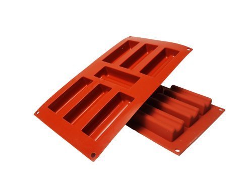 NY Cake Silicone Baking Mold-Furrowed Log 7 Cavities.