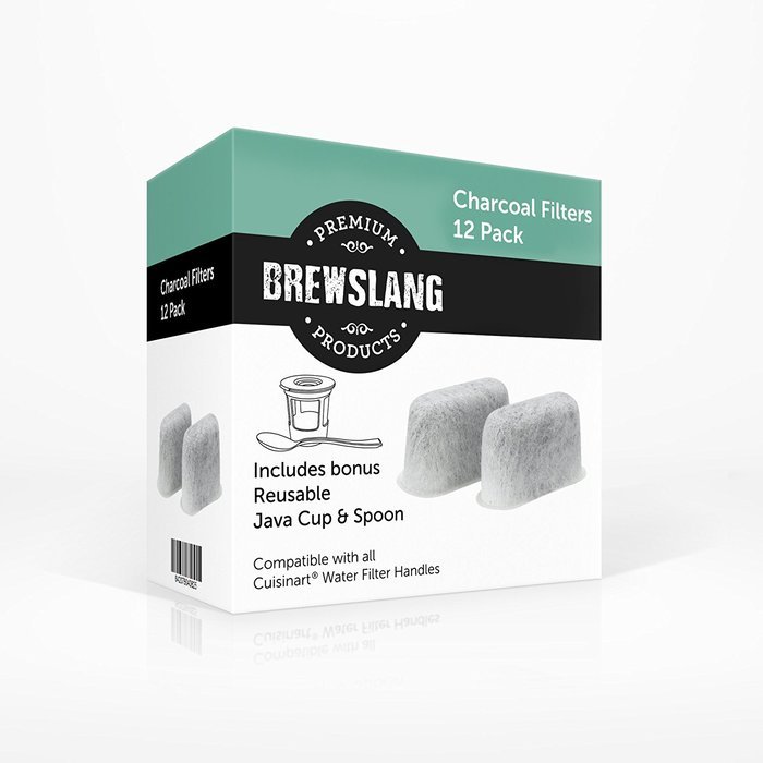Single K-cup Brewer Charcoal Water Filters for Cuisinart SS-700 Single Serve - 12 Pack