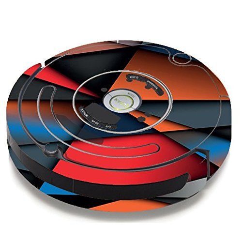 Skin Decal Vinyl Wrap For IRobot Roomba 650 655 Vacuum / Colorful Shapes