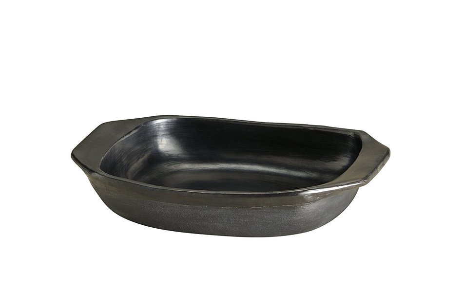 De La Terra Rectangular Baker, Black, 12" x 11" N3