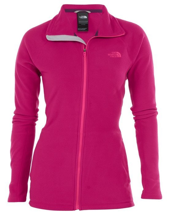 The North Face Women's Tech 100 Full Zip Fuchsia Pink/Fuchsia Pink Outerwear (M)