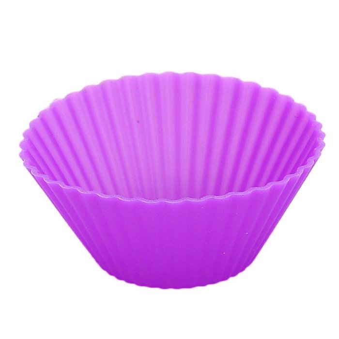 Gaosaili Reusable Nostick Cake Baking Silicone Cupcake Molds 12pcs Color Random N3