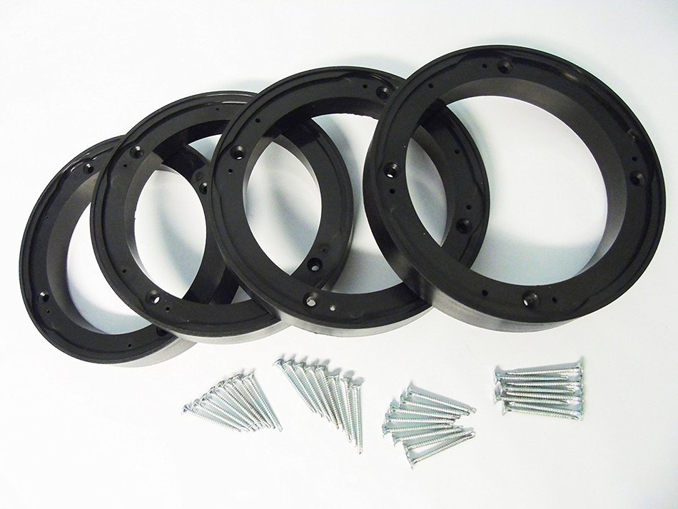 Universal Case Pack of 5 1/4 or 6.5 6 1/2 Inch Speaker Depth Extenders with Screws N2