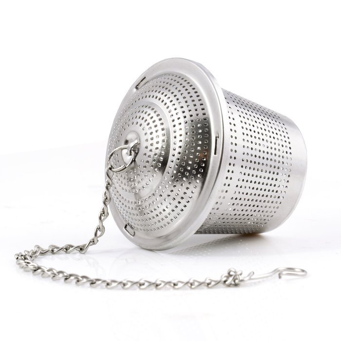 Fangfang Extra Fine Loose Leaf Tea Infuser Stainless Steel Filter with Extended Chain (1) N4