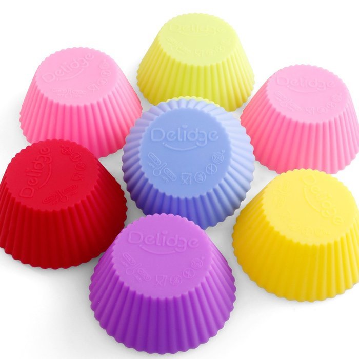 Delidge Silicone Baking Cups, Pack of 6, Assorted N10