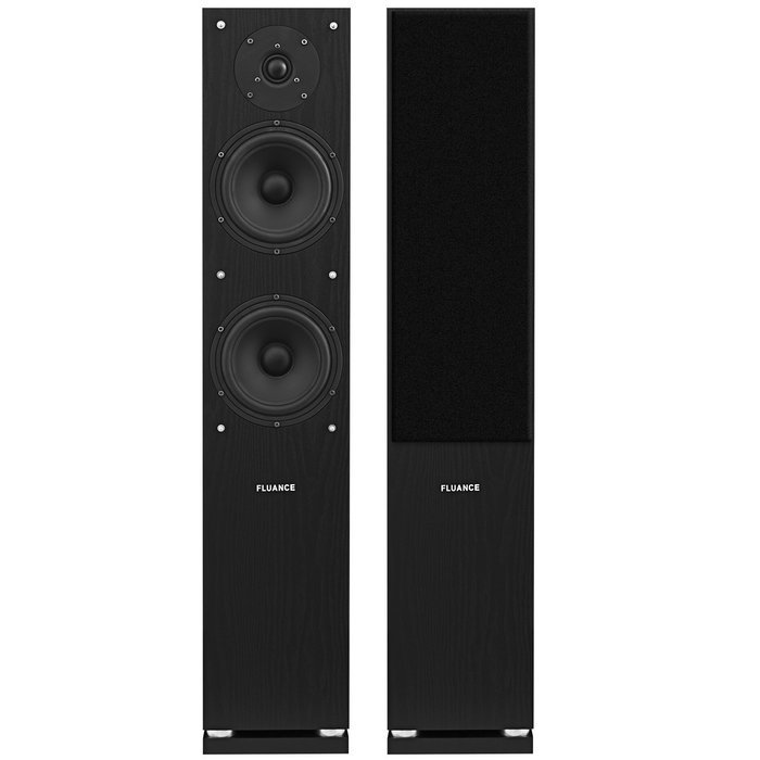 Fluance SXHTB-BK High Definition Surround Sound Home Theater 5.0 Channel Speaker System including Floorstanding... N4