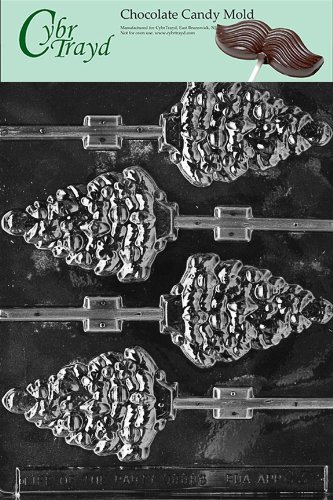 Cybrtrayd C038 Tree Lolly Life of the Party Chocolate Candy Mold with Exclusive Cybrtrayd Copyrighted Chocolate...
