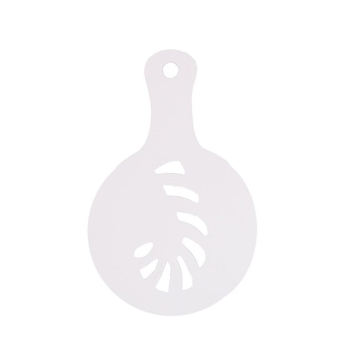 Christmas Designs PP Plastic Coffee Flowers Die Fancy Coffee Printing Template Model Milk Foam Spray Tool 8PCS... N13