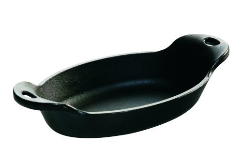 Lodge LMSOV Oval Mini Server, Black, 9-Ounce N2