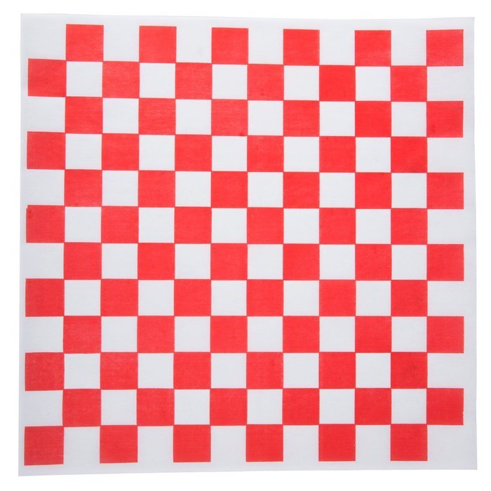 Red and White Checkered Food Grade Tissue Paper, Deli Basket Liner, 12 X 12 Inches, Dry Wax Deli Wrap Paper (Pack...